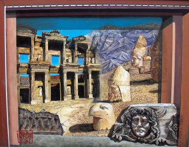 Trompe L`oeil Mural  ` Roman Empire. Turkey ` By Kira Outembetova
